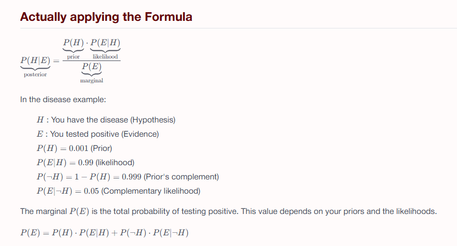 How to apply Baye's Theorem to update belief : Part 2