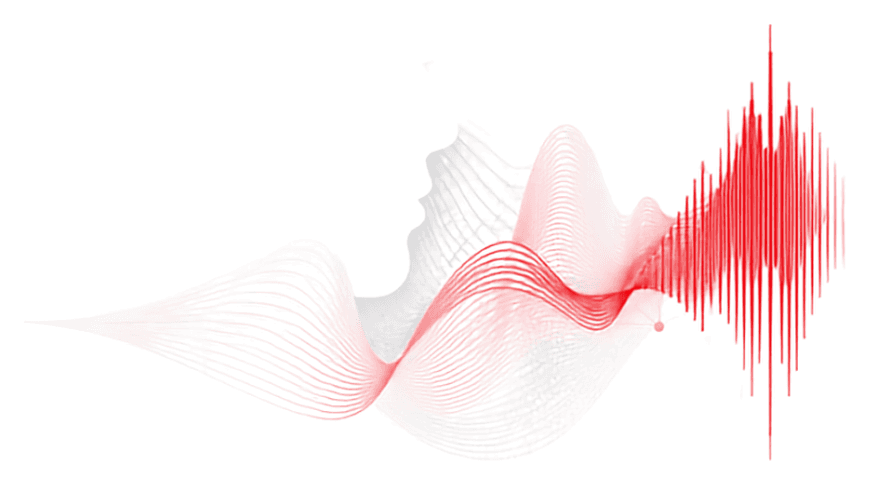 Abstract audio waveform representing the Dialogues in Health AI conversation series